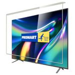 PROMART 55 Inch LED TV Screen Protector Glass | 4K Smart TV Guard | Non Breakable Tempered Fiber Glass Guard | 100% Crystal Clear Transparent