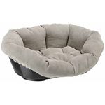 Ferplast Sofa Prestige 6 Cat and Dog Bed, Synthetic Fabric, 73 x 55 x 27 cm, Grey