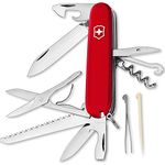 Victorinox Huntsman Swiss Army Pocket Knife, 91 mm Length x 21 mm Height, Red