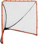 VEVOR Lacrosse Goal, 1.8mx1.8m Lacrosse Net, Folding Portable Backyard Lacrosse Training Equipment, Steel Frame Training Net, Quick & Easy Setup Lacrosse Goal, Perfect for Youth Adult Training, Orange