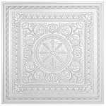 Art3d Drop Ceiling Tiles, Glue up Ceiling Tiles, 2'x2' Plastic Sheet in White (12-Pack, 48 Sq.ft)