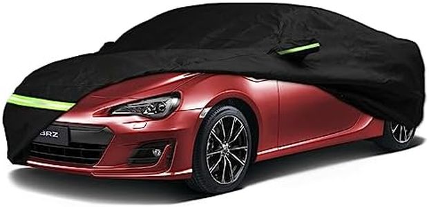 YIXIN Waterproof Car Cover for 2013-2024 Subaru BRZ/Toyota 86 Car Cover Custom Fit 100% Waterproof Windproof Strap & Single Door Zipper Bands for Snow Rain Dust Hail Protection (Subaru BRZ)