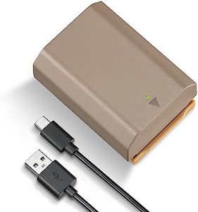 K&F Concept NP-FZ100 Battery with USB Type C Fast Charging, 2280mAh Camera Battery for Sony A7iii, Alpha A7R3, A6600, A7R IV, Alpha a9 II, No Charger Needed