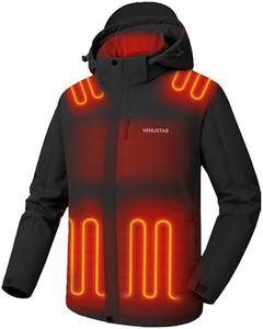 Venustas Men's Heated Jacket with Battery 11-Hour Warmth, Waterproof, Detachable Hood, Perfect for Outdoor Winter Activities