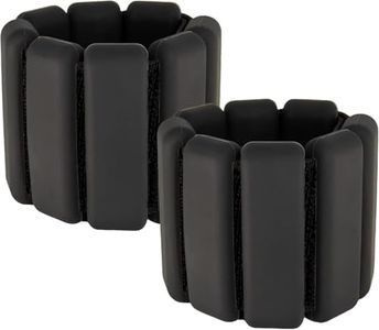 Sooyee Adjustable Ankle Weights, Wrist & Ankle Weights for Home Gym, Use for Yoga, Dance, Pilates, Aerobics and Walking, pack of 2, 2Lbs(Black)