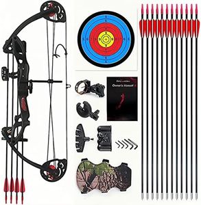 Lanneret Compound Bow and Archery Sets - Right Hand Archery Compound Bows 15-29 lbs Draw Weight Adjustable for Youth and Beginners，Hunting Bow Kit for Beginner