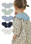 Konny Baby Bibs 5-Pack, 360 ​​° Rotate, Soft and Absorbent Bandana Drooling for Boys Girls (Set 2)