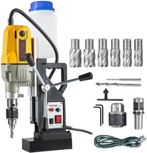VEVOR Magnetic Drill, 1100W 1.57" Boring Diameter, 2697lbf/12000N Portable Electric Mag Drill Press with 7 Bits, 580 RPM Max Speed Drilling Machine for any Surface and Home Improvement