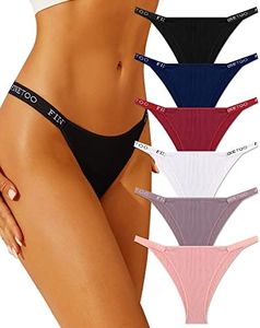 FINETOO Slips Brésiliens pour Femme Culotte Coton Respirant Slip Stretch sous-VêTement Sexy Chic Multi-Pack S-XL