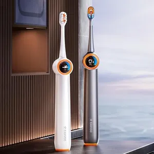 RANVOO [Vibrating & Flossing 2-in-1 Bubble Sonic Electric Toothbrush, 100% Plaque Removal, Whiter for Adult Protect Gum Orthodontic Teeth Cleaning Rechargeable Gift with 2 Soft Brush Heads White