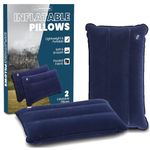 JJOnlineStore 2 Pcs Outdoor Pillows | Inflatable Pillows for Camping | Blow Up Pillows For Camping Hiking Travel Travelling Soft Blow-Up Pillows Set