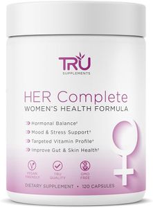 TRU HER Supplement for Mood Support, Hormonal Balance, Fertility, Gut and Skin Health, Anxiety Relief and Stress Support - 90 Capsules