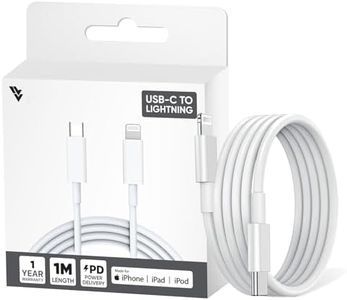 DR VAKU® USB C to Lightning Cable 1M Fast Charger Cable USB-C Power Delivery Charging Cord for 14/13/12/12 Pro Max/12 Mini/11/11Pro/Xs/Max/Xr/X/8/8Plus/iPad