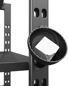 HAIRUNFU Gym Chalk Bowl Container Magnetic Chalk Holder Black Weightlifting Workout Gym Chalk Blocks Storage Bowl Gym Accessories