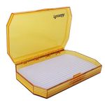 Aventik Saltwater Fishing Box Streamers Saltwater & Salmon Flies Storage Spacious Durable Tackle Storage Solution (Yellow, L)