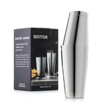 WOTOR Boston Cocktail Shaker Set, 18 oz & 28 oz Stainless Steel Weighted Shaker Tins, Metal Martini Shaker Drink Mixer for Bartending, Professional Bar Tools for Bartender