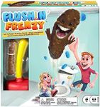 Mattel Games Flushin´Frenzy, Kids game, 2 to 4 players, age 5 and older, be the first to grab the "poop", FWW30