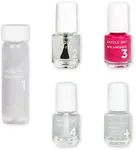 Dazzle Dry Mini Kit 4 Step System - The Duchess, a full coverage bright strawberry pink. (5 Piece Kit / 5 Manicures)