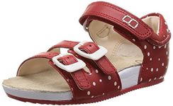 Clarks Girl's Red First Walking Shoes - 3.5 Kids UK/India (19 EU)