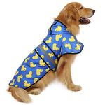 HDE Dog Raincoat Hooded Slicker Poncho for Small to X-Large Dogs and Puppies (Rubber Ducks, Large)