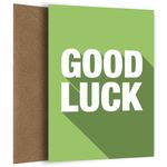 Goodbye and Good Luck Card for New Job, University Students, New Home or Driving Test - Motivational Good Luck Cards for Men and Women