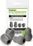 Durabasics Stethoscope Ear Tips Replacement for Littmann Stethoscopes - Compatible with Littman Ear Tips Replacement, Stethoscope Ear Pieces, Littmann Stethoscope Parts & Cardiology IV Parts - Grey