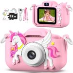 Kids Camera, masterbee Toys Children Camera for Kids Age 3-12, Christmas/Birthday Gifts for Girls, 1080P HD Video Kids Digital Camera, Children Camera Gift for 3 4 5 6 7 8 9 10 11 12 Year Old Girl