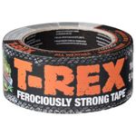 T Rex Ferociously Strong Waterproof Duct Tape Silver Grey | Heavy Duty Strong Adhesive Gaffer, Gaffa Tape, Cloth Tape for Indoor/Outdoor Repair 48mm x 9.14m