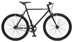 Retrospec Bicycles Mantra V2 Single Speed Fixed Gear Bicycle, Matte Black, 61cm/X-Large