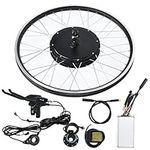 Ebike Conversion Kit, 48V 1500W Electric Bicycle Cycle E Bike 700C Front Wheel Ebike Hub Motor Conversion Kit Hub Motor Wheel w/LCD Display/Controller/Waterproof Connection Wire(Front Drive)