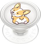 PopSockets Plant-Based Phone Grip with Expanding Kickstand, Eco-Friendly - Cheeky Corgi