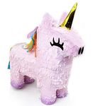 GIFTEXPRESS 16" Pink Unicorn Pinata - Mexican Theme Party Decoration for Birthdays, Fiestas & Cinco de Mayo - Large 16 x 13 x 4 Inch Kids Party Favors