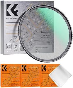 K&F Concept 82mm Black Diffusion 1/2 Filter Mist Cinematic Effect Filter with 18 Multi-Layer Coatings for Video/Vlog/Portrait Photography (K-Series)