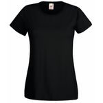 Fruit of the Loom T-Shirt, women's, Black, M