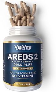 Doctor Formulated AREDS 2 Plus Eye Vitamins with Zeaxanthin Plus Lutein - Bilberry and Grape Seed Extract - Premium Eye Health Formula - 60 Eye Supplement Capsules of VisiVite Gold Plus