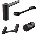 Aviano - Elegant Design 4-Piece Bathroom Hardware Accessory Set (Matte Black)