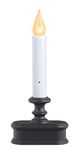 XODUS Innovations FPC1221A Battery Operated LED Dusk to Dawn Window Candle with Amber Flicker Flame, Antique Bronze