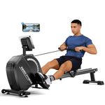 Dripex Home Rowing Machine, Foldable Rowing Machine, Quiet Full Body Workout Equipment, Rowing Machines for Home, Rower Machine For UK Apartment, Small Space, Daily Full Body Fitness Training