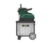 Webb WEESS Silent Electric Garden Shredder with 55L Collection Box for Woody Prunings and Soft Cuttings 2800W - 3 Year Warranty