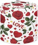 JOAIFO Red Rose Love Print Kitchen Appliance Cover Valentine's Day Theme Pressure Cooker Cover 3 qt Dust Cover for Electric Pressure Cooker/Air Fryer/Rice Cooker/Steamer