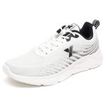 XTEP Men's White Black Mesh Layer Upper Comfort Running Shoes (8.5 UK)