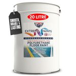 TRADE SUPPLIES UK - Extreme Polyurethane Floor Paint. Durable, Premium-Grade Paint for Concrete, Wood, Garage, Outdoor & Indoor Floors - Light Grey, 20L