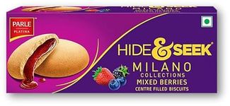 Parle Hide & Seek Milano Collections Mixed Berries Centre Filled Biscuits 75g Unique