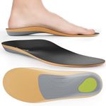 FOVERA Orthotic High Arch Support Insole - Shoe Inserts for High Arch (Cavus Foot), Plantar Fasciitis, Foot Pain & Heel Spurs - Premium PU Material with Gel Support (L, Men's 8-9.5 UK)