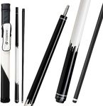 CUEDESG Carbon Fiber Pool Cue Stick 10.5mm/11.8mm/12.5mm,Low Deflection Pool Stick,Professional Cue Stick with Case (Black-11.8mm)
