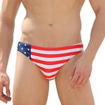 EASEJUICY Mens Swim Briefs Print American Flag Swimwear Star and Stripes Sexy Swimsuits Designer Style Bathing Suit, Us, XXL