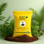 Kraft Seeds Cocopeat 5kg Ready to Use - Organic Coconut Coir Fiber Growing Medium, Cocopeat Block for Home Gardening & Potted Plants, Potting Soil Mix, 100% Natural Soil Conditioner, Eco-Friendly