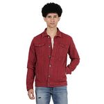 Wrangler Men's Regular Jacket (WMJK004240_Red