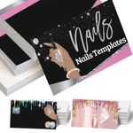 Business Cards Personalised, Custom 100PCS Double-Sided Printing Business Cards with Your Logo Design 3.5"x 2" Cards for Small Business - Nail