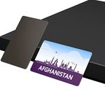 dhcrafts Fridge Magnet Rectangle Acrylic Glass (8.6 x 5.4 cm) Purple Afghanistan Design Pack of 1